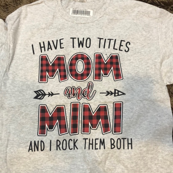 Tops - Funny Mom Graphic Tshirt Cotton Women Large